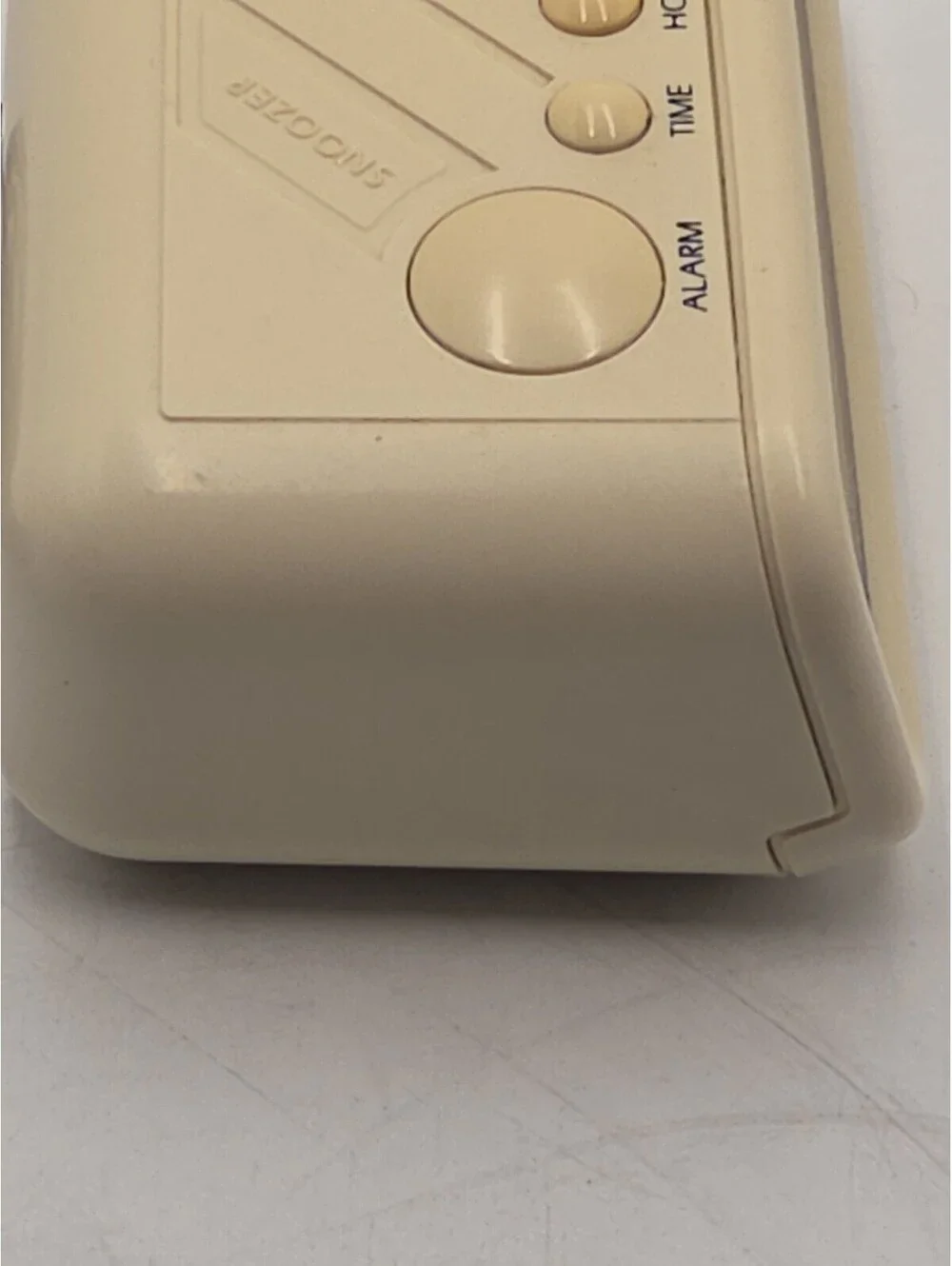 Vintage Spartus 1147 Digital Alarm Clock Red LED Snooze Beige 1980s Tested